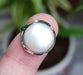 Fresh Water Pearl 925 Sterling Silver Ring Handmade For Women - By Navyacraft