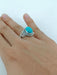 Gemstone Ring With Turquoise Oval In 925 Sterling Silver - By Navyacraft
