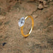 Herkimer Diamond Rough 925 Sterling Silver Handmade Promise Ring - By Inishacreation