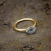 Herkimer Diamond Rough 925 Sterling Silver Handmade Promise Ring - By Inishacreation