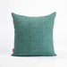 Modern Retro – Aqua Green Reversible Cotton Throw Pillow Cover Leaf Print - By Vliving