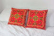 pillows & cushions 2 Hmong Thai Embroidered Hobo Boho Cushion Pillow Covers - by lannathaicreations