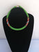 African Zulu Beaded Necklace Tribal Green Beaded Necklace Maasai Jewelry - By Naruki Crafts