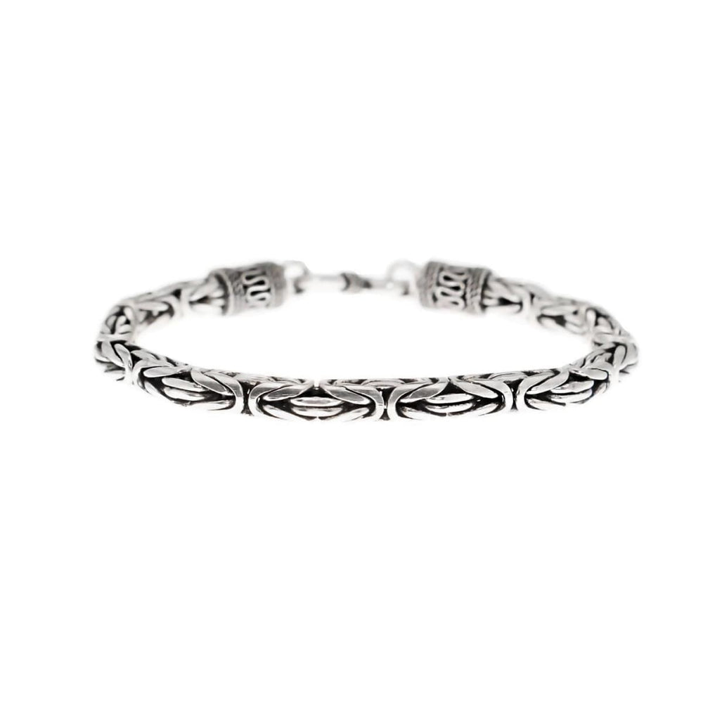 Bracelets Bali Bracelet Byzantine | Unisex Jewelry Free Shipping | Borobudur Chain Silver for Mens