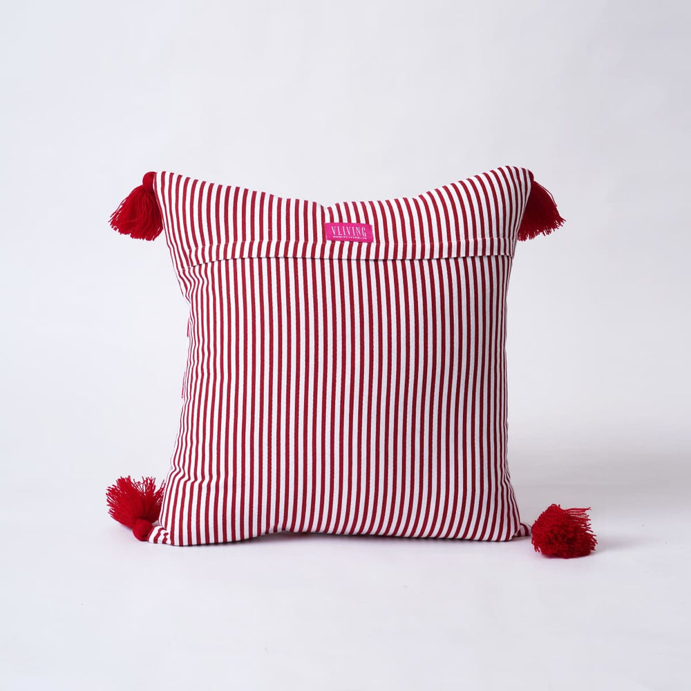 Christmas pillow cover Tie dye pattern Red and white Various size available - by VLiving