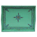 Hand Painted Turquoise Tray In Wood - By Mrinalika Jain