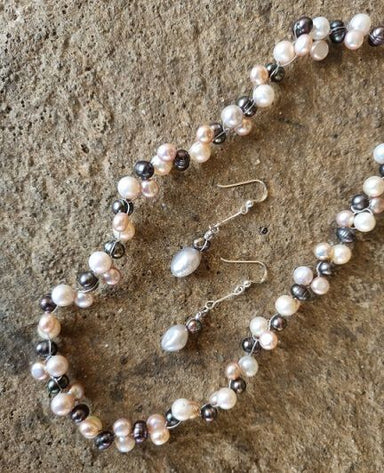Freshwater Pearl Necklace And Earring Set - By Warm Heart Worldwide