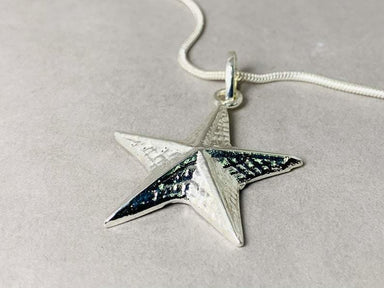 Star Fish Pendant 925 Sterling Silver Statement Boho Charm Beach Jewelry - by Heaven