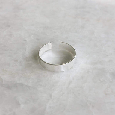 Toe Rings Sterling silver 4mm cuff toe ring Minimal Minimalist jewellery Boho (TR59) - by SilverCartel