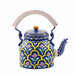 Painted Teapots Hand Blue Kaushalam Tea Pot in Aluminium