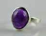 Amethyst 925 Solid Sterling Silver Handmade Ring Sizes 4 To 13 (us) - By Navyacraft