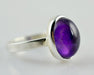Amethyst 925 Solid Sterling Silver Handmade Ring Sizes 4 To 13 (us) - By Navyacraft
