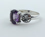Amethyst 925 Solid Sterling Silver Handmade Women Ring Sizes 4 To 13 (us) - By Navyacraft