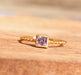 Amethyst Square Cut 925 Sterling Silver Handmade Ring - By Aayesha Craft