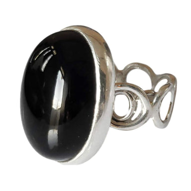 Black Onyx 925 Solid Sterling Silver Handmade Jewelry Size 3-13 Us - By Navyacraft