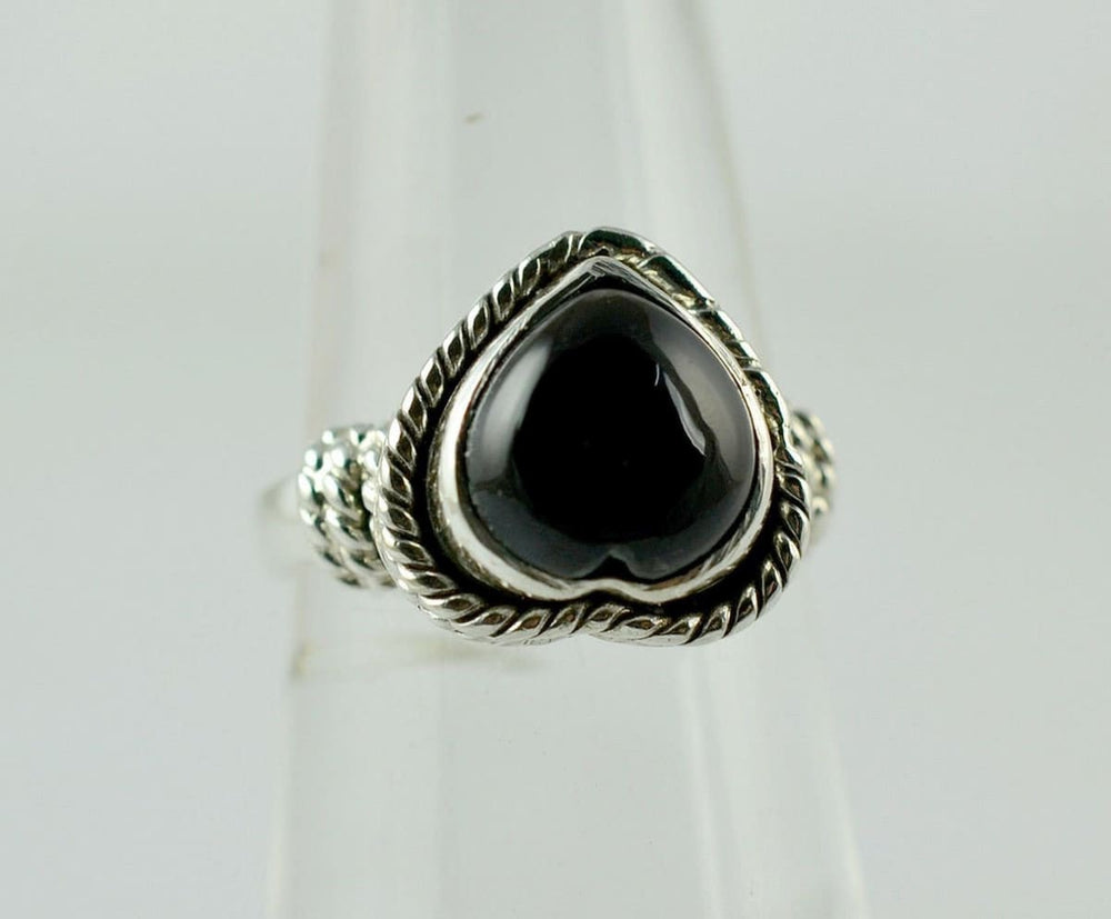 Black Onyx 925 Solid Sterling Silver Handmade Ring Size 3-14 Us - By Navyacraft
