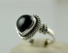 Black Onyx 925 Solid Sterling Silver Handmade Ring Size 3-14 Us - By Navyacraft