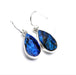 Blue Fire Labradorite 925 Sterling Silver Handmade Earrings For Women - By Advait Craft