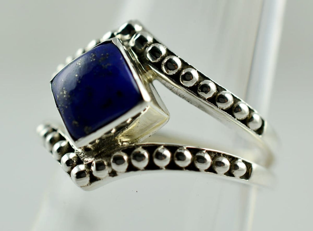 Blue Lapis Lazuli 925 Sterling Silver Ring,handmade Jewelry,gift For Her - By Navyacraft