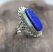 Lapis Lazuli Blue Gemstone Handmade 925 Sterling Silver Ring - By Aayesha Craft