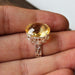 Citrine Oval Gemstone 925 Sterling Silver Handmade Designer Ring - By Aayesha Craft
