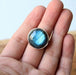Fire Labradorite 925 Sterling Silver Handmade Ring - By Aayesha Craft