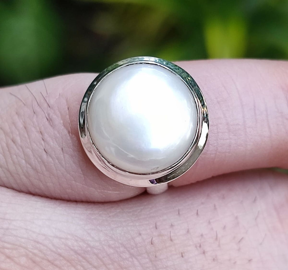 Pearl (Moti) Ring – 4.0 Carats – Revankar Vaibhav Jewellers