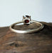 Garnet Mini Statement 925 Sterling Silver Handmade Ring - By Aayesha Craft