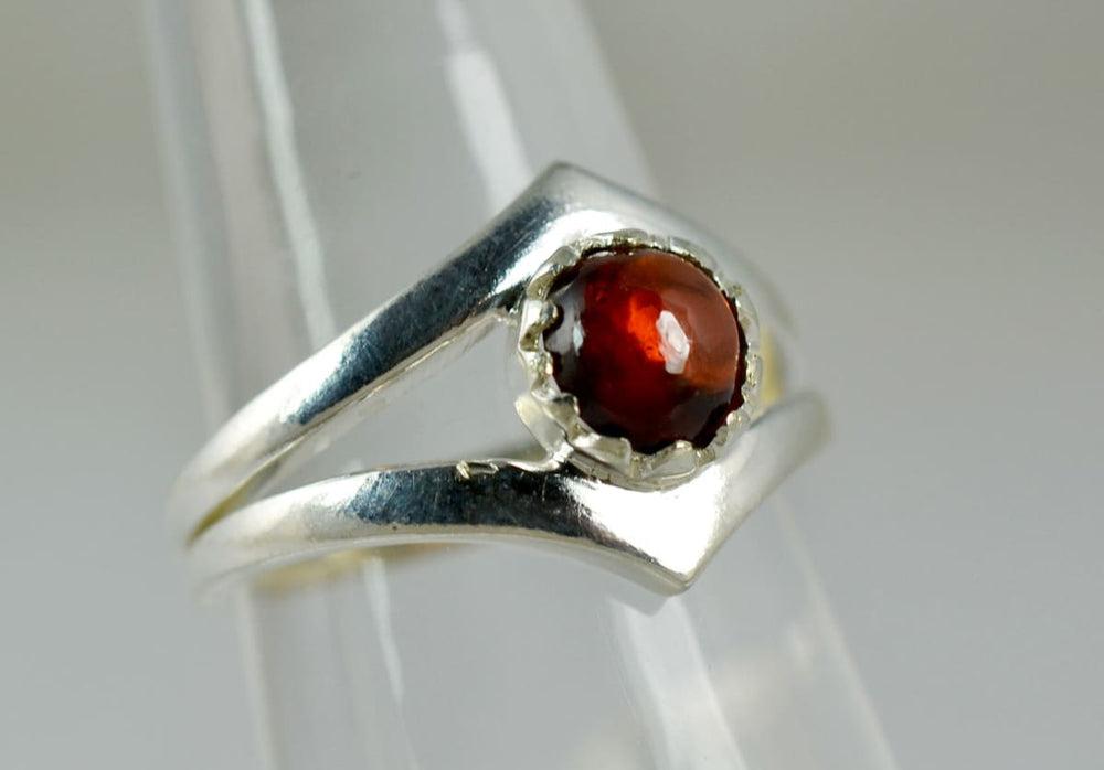 Garnet Ring,garnet Silver Ring,garnet,925 Solid Sterling Silver,silver Ring,handmade Ring - By Navyacraft