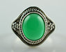 Genuine Green Onyx 925 Solid Sterling Silver Hand Made Designer Ring - By Navyacraft