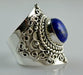 Genuine Lapis Lazuli 925 Solid Sterling Silver Hand Made Designer Ring Handmade Jewelry - By Navyacraft