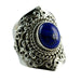 Genuine Lapis Lazuli 925 Solid Sterling Silver Hand Made Designer Ring Handmade Jewelry - By Navyacraft