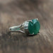 Green Onyx 925 Solid Sterling Silver Handmade Statement Ring - By Aayesha Craft
