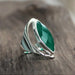 Green Onyx Handmade 925 Sterling Silver Boho Ring - By Aayesha Craft
