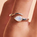 Handmade Rainbow Moonstone Ring - By Finesilverstudio Jewelry