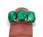 Indian Emerald Gemstone Promise May Birthstone Claw Setting 925 Sterling Silver Ring - By Inishacreation