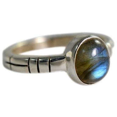 Labradorite Oval 925 Solid Sterling Silver Handmade Ring For Women Size 4 - 13 Us - By Navyacraft