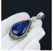 Lapis Lazuli 925 Sterling Silver Handmade Blue Pendant - By Advait Craft