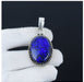 Lapis Lazuli 925 Sterling Silver Handmade Natural Gemstone Pendant - By Advait Craft