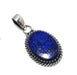 Lapis Lazuli 925 Sterling Silver Handmade Natural Gemstone Pendant - By Advait Craft