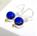 Lapis Lazuli Oval 925 Sterling Silver Designer Handmade Earrings - By Advait Craft