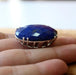 Lapis Lazuli Prong Gemstone 925 Sterling Silver Handmade Ring - By Aayesha Craft