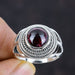 Natural Garnet Handmade 925 Sterling Silver Ring - By Aayesha Craft