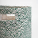 Modern Retro – Canvas Basket Aqua Green Dot Print Storage Fabric Bin - By Vliving