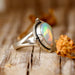 Natural Ethiopian Opal 925 Sterling Silver Pear Gemstone Designer Elegant Ring - By Aayesha Craft