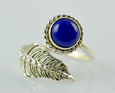Natural Lapis Lazuli 925 Solid Sterling Silver Handmade Women Ring Sizes 4 To 13 (us) - By Navyacraft