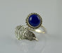 Natural Lapis Lazuli 925 Solid Sterling Silver Handmade Women Ring Sizes 4 To 13 (us) - By Navyacraft