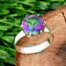 Natural Mystic Topaz Handmade 925 Sterling Silver Designer Ring - By Aayesha Craft