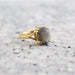 Natural Rainbow Labradorite 925 Sterling Silver Oval Handmade Ring - By Aayesha Craft