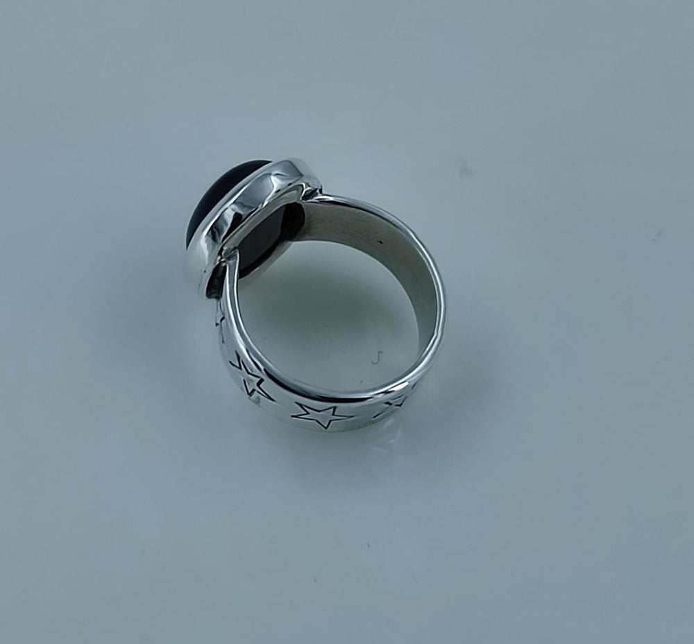 Navya Craft Black Onyx 925 Solid Sterling Silver Women Handmade Ring Size 4-13 (us) - By Navyacraft